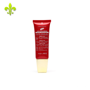 35 ml vermelho uma tela de cor de impressão de plástico cosmético bb creme tubo de plástico